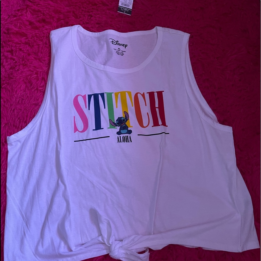 Lilo and stitch muscle shirt top xl